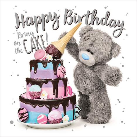 3D Holographic With Large Cake Me to You Bear Birthday Card £2.69
